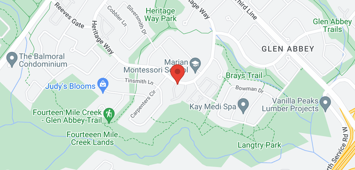 map of 8 -  1290 Heritage Way